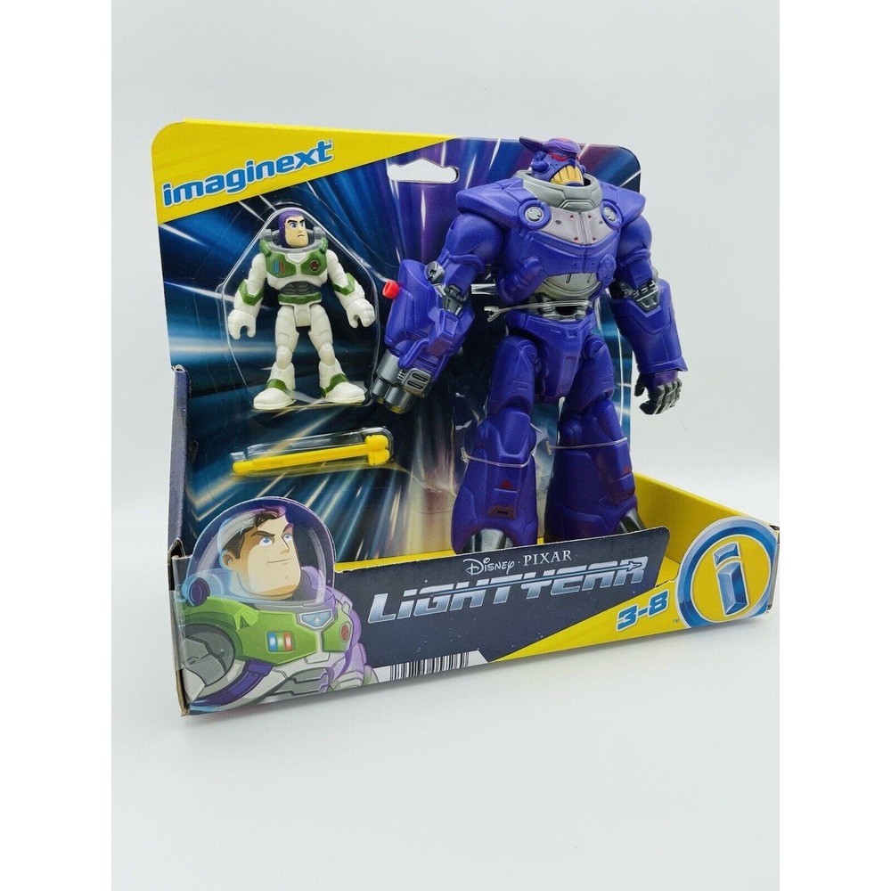 Imaginext 2022 Disney Pixar LIGHTYEAR BUZZ & BATTLE BLAST ZURG Action Figures